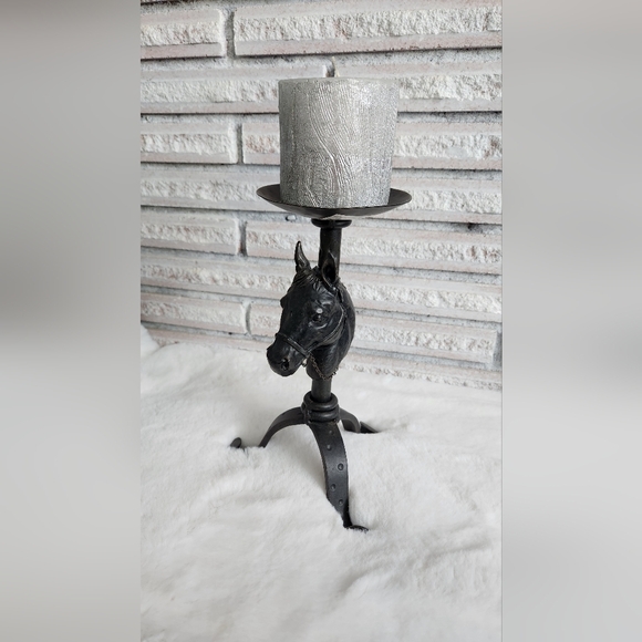 Vintage Horse Candlestick Candle Holder - Picture 1 of 8